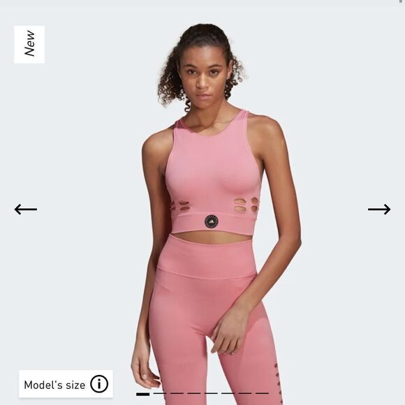 ADIDAS BY STELLA MCCARTNEY TRUEPURPOSE YOGA KNIT CROP TOP - Picture 1 of 9